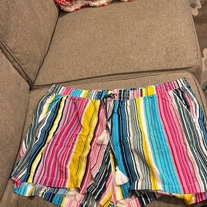 Women’s size xl striped colored shorts